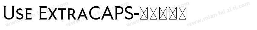 Use ExtraCAPS字体转换